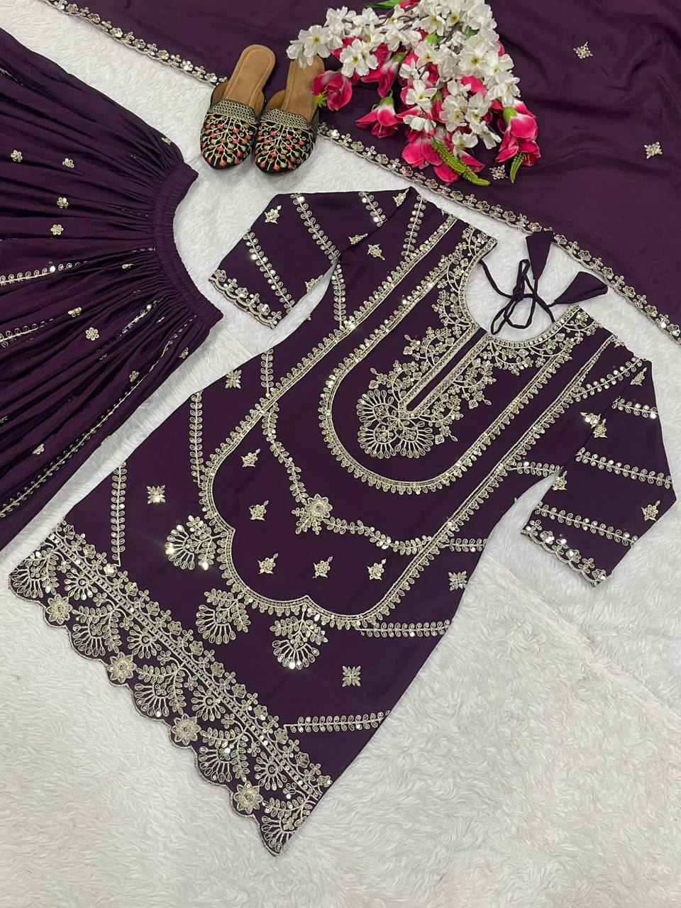 The Rani Pink Ceremonial Heritage Gharara